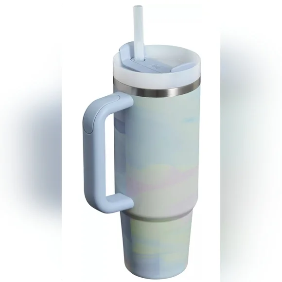 NEW! THE CLEAN SLATE 30oz FLOWSTATE TUMBLER- Cool Serene Brushstroke - Picture 2 of 2